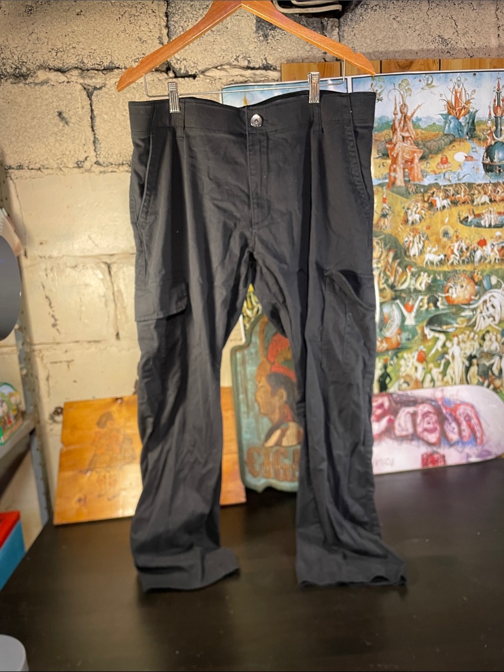 Lee premium select Black Cargo Motion Stretch Pants with Utility Pockets